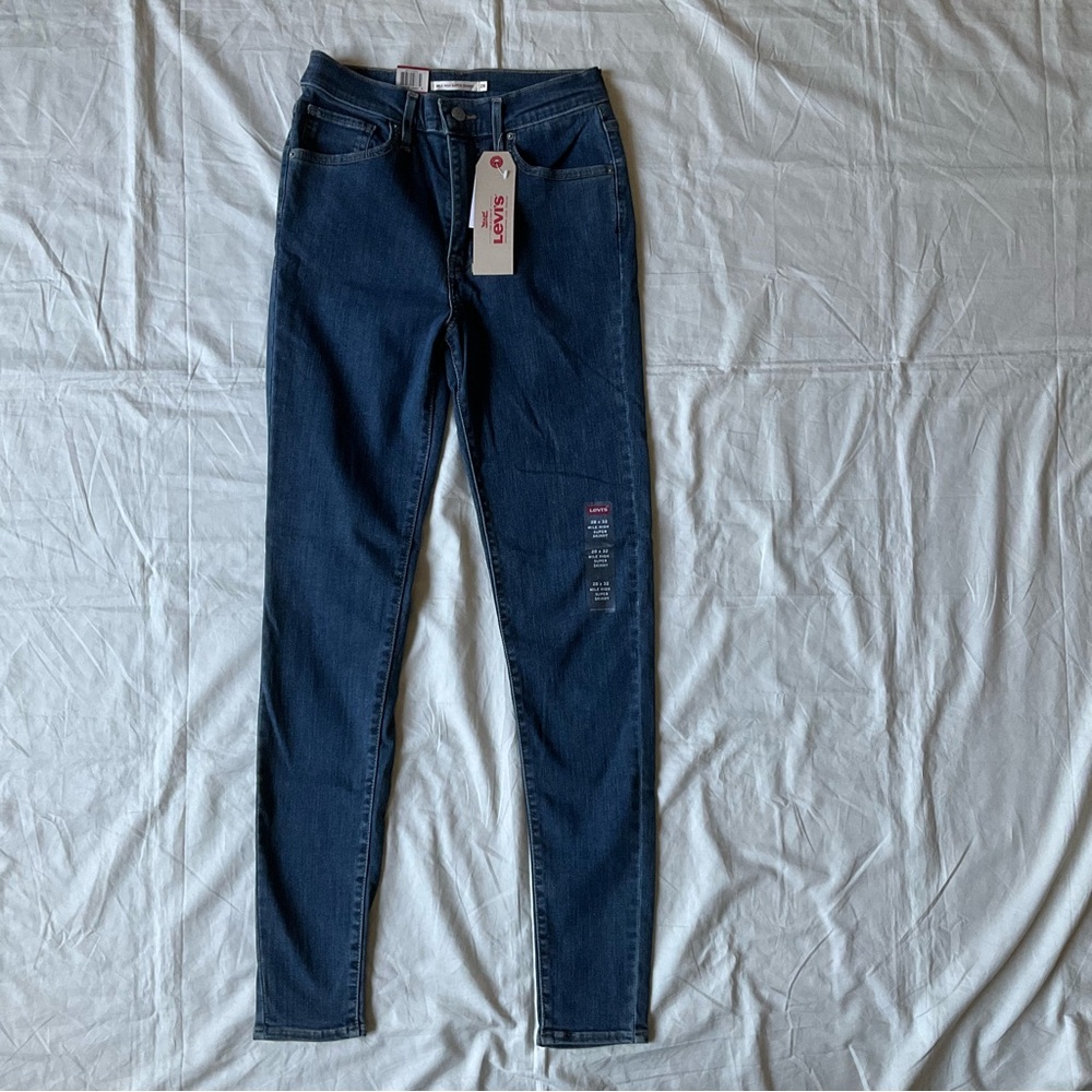 NWT Levis Mile High Super Skinny Jeans 28x32